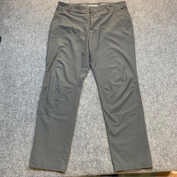 NIKE Mens Dri FIT Vapor Slim Fit Golf Pants 36x32 Gray Stretch Chino Performance - Picture 1 of 10